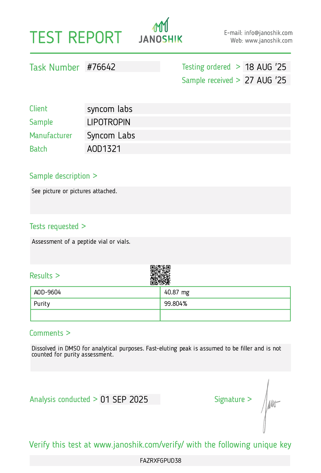 LIPOTROPIN 5  ( AOD ) SPRAY