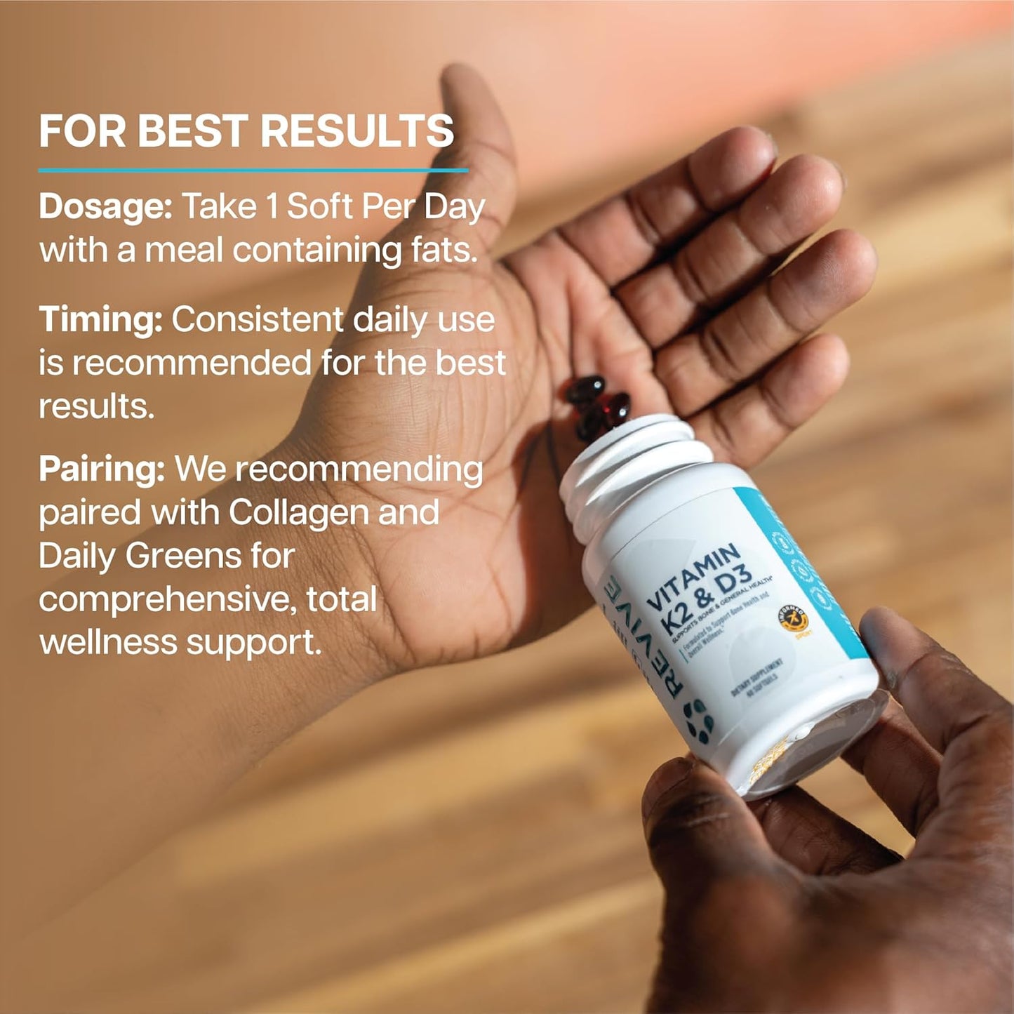 Revive Vitamin K2 &amp; D3 – Bone &amp; General Health Support