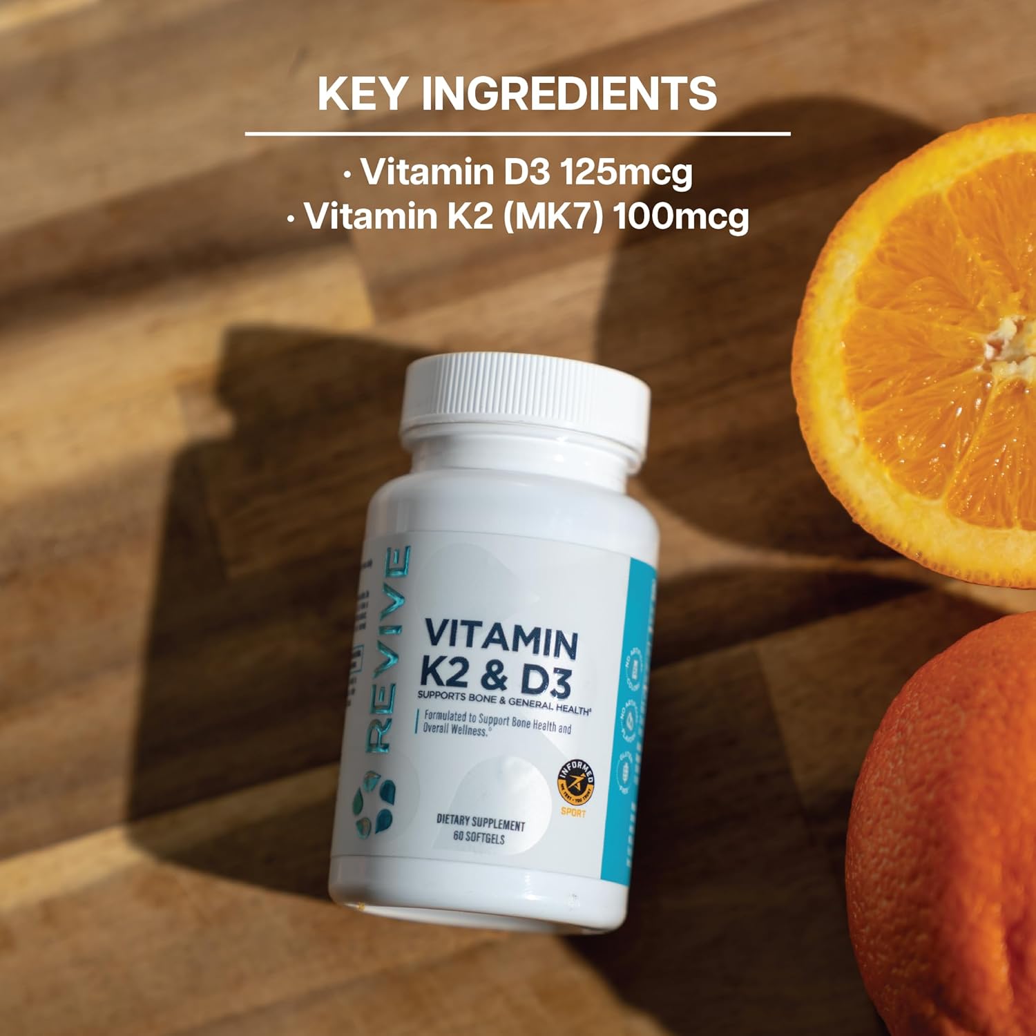 Revive Vitamin K2 &amp; D3 – Bone &amp; General Health Support